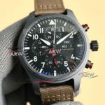 TW Factory Replica IWC Pilot Top Gun Edition “Sfti” Black Ceramic Chronograph Watch